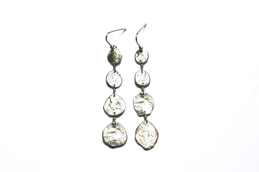 4 silver disc earrings   $150.00   item 03-020 