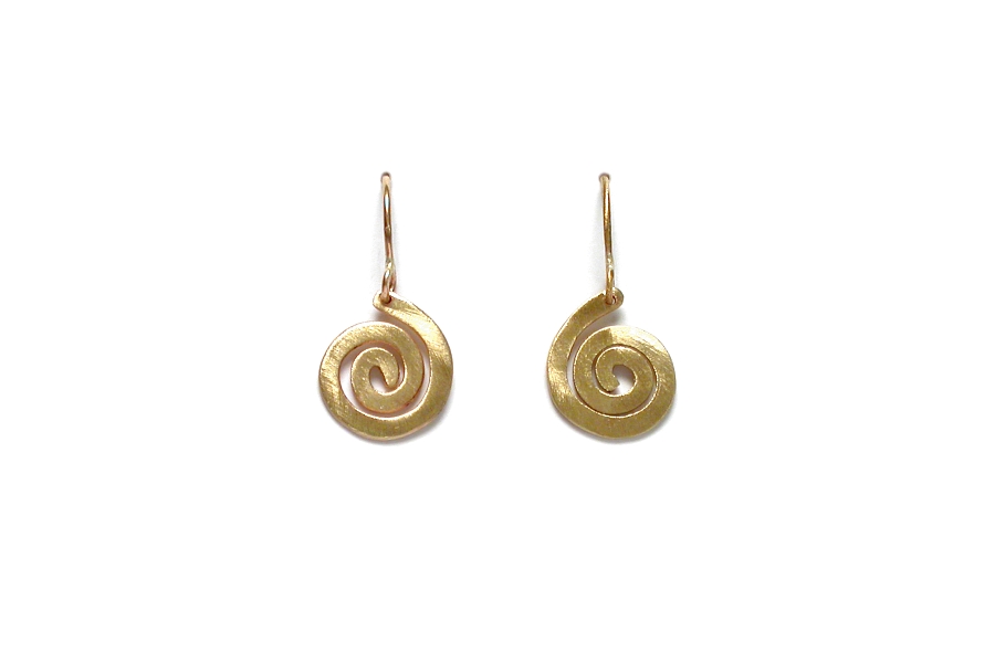 10K gold spiral earrings   $140.00   item 06-108 