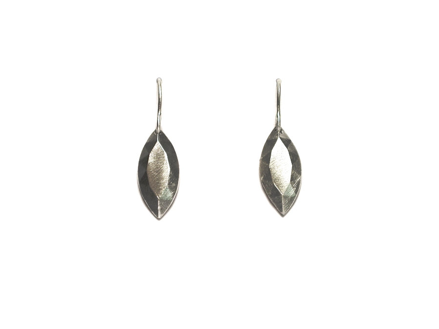 lg. silver marquis 'gem' earrings   $95.00   item 07-245 